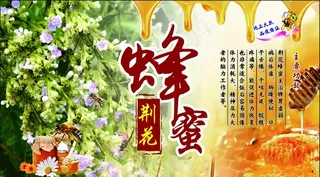 荆花蜂蜜不干胶图片