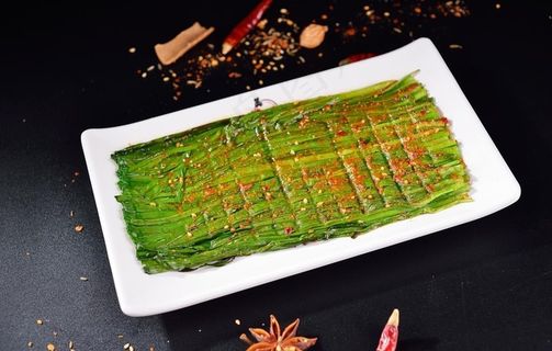 烤韭菜图片