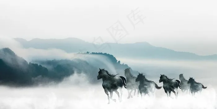水墨画图片(3900X2080(DPI:75))psd模版下载