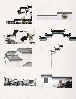 江南水乡徽派建筑图片