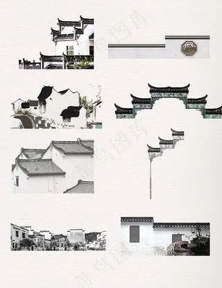 江南水乡徽派建筑图片