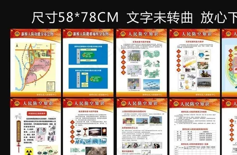 防空展板图片 防空展板图片