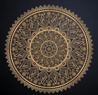 十八瓣花纹图案图片