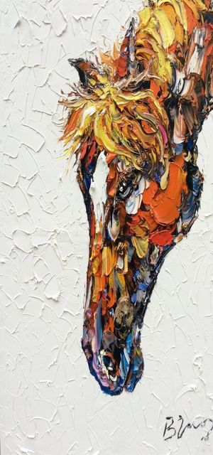 现代简约马装饰画图片