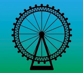 摩天轮矢量图图片