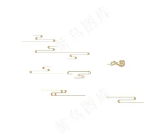 祥云线条图片