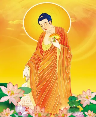 高清阿弥陀佛接引图图片