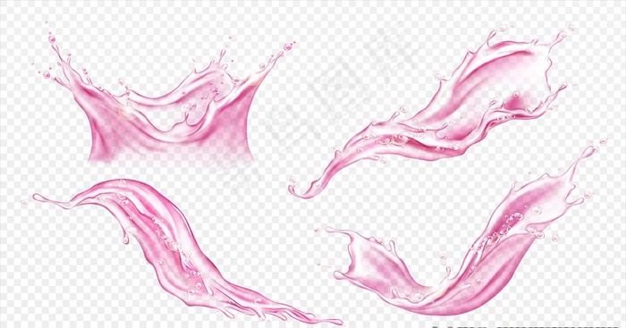 波浪水滴图片ai矢量模版下载