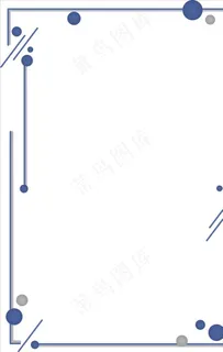 墨蓝色科技几何边框图片