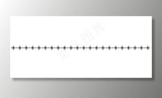 矢量花纹分割线图片
