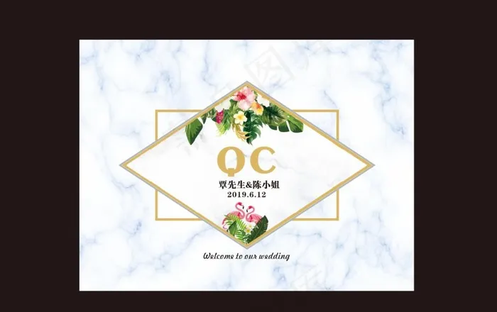 大理石婚礼背景图片cdr矢量模版下载