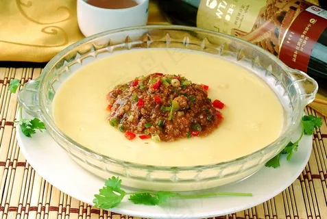 肉末蒸蛋图片