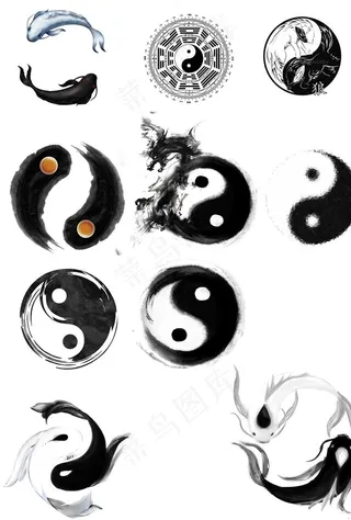 古风罗盘八卦图片