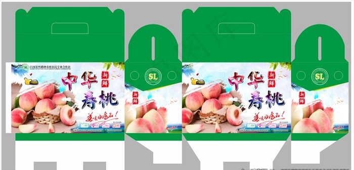 水果包装盒图片(1000X600)cdr矢量模版下载