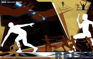 抽像田径运动图片