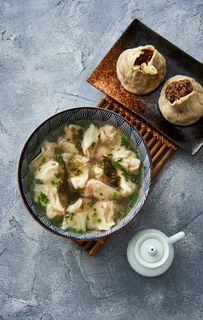 鲜肉小馄饨 腊味烧卖套餐图片