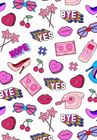 手绘涂鸦图案图片