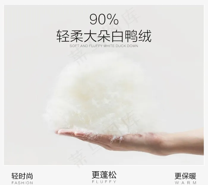 羽绒图片psd模版下载