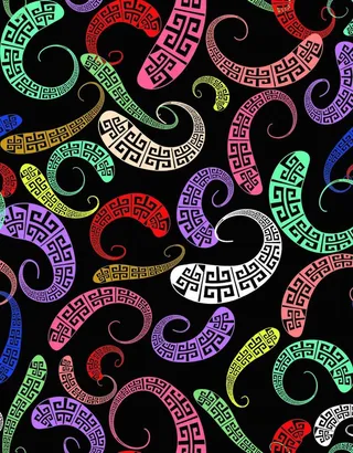 数码 印花 图案 大牌 几何图片