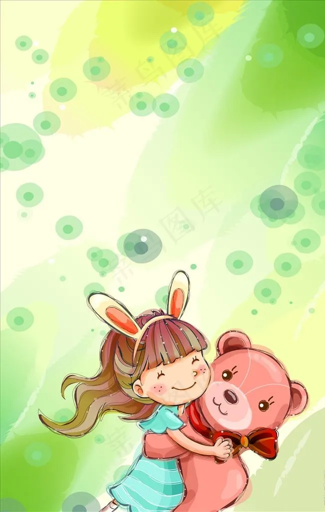 卡通背景图片psd模版下载