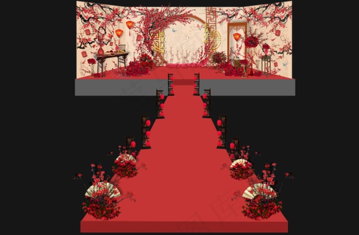 香槟新中式婚礼图片