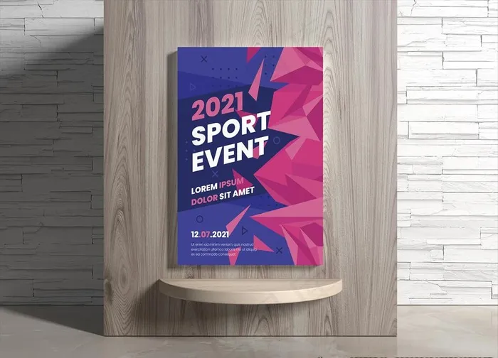 运动海报图片ai矢量模版下载