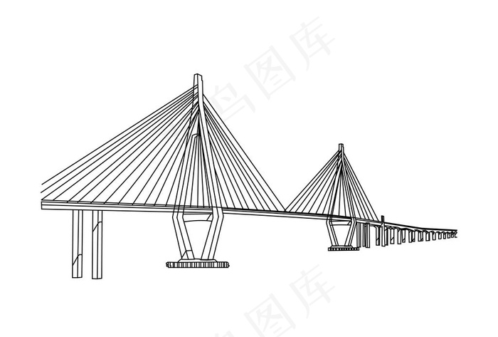 广珠澳大桥矢量图片ai矢量模版下载