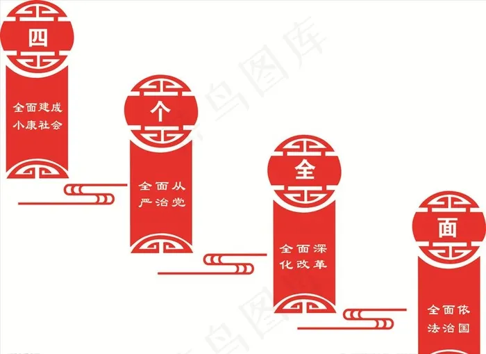 四个全面图片cdr矢量模版下载