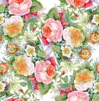 牡丹水墨花图片