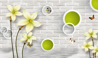 花卉背景墙图片