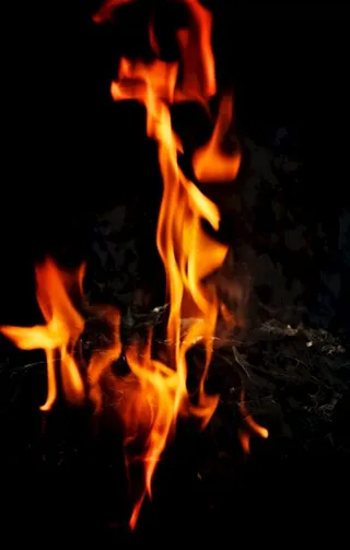 火焰 素材 黑背 做字 背景图片