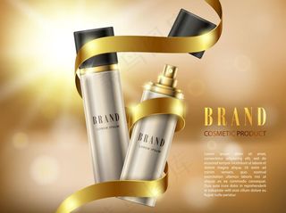 金属质感产品包装设计样机图片