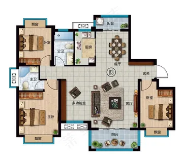 精品分层户型图图片