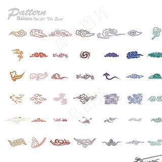 祥云矢量花纹图片