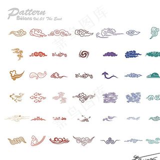 祥云矢量花纹图片