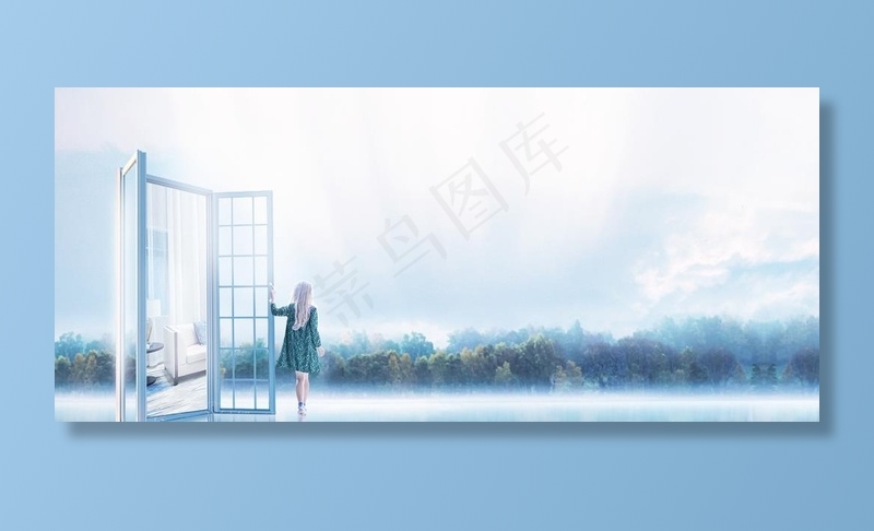 公园地产图片(3368X1577(DPI:200))psd模版下载