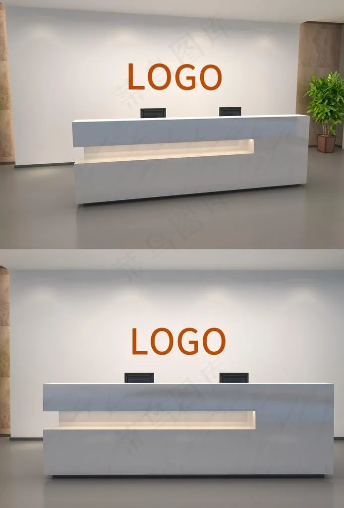 前台LOGO样机图片psd模版下载