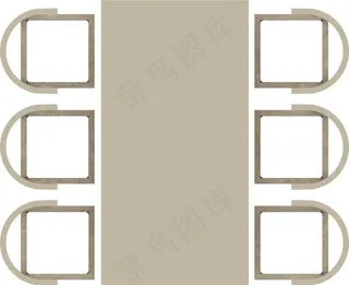 彩平餐桌组合图片