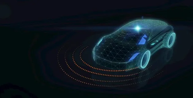 智能汽车科技背景图片