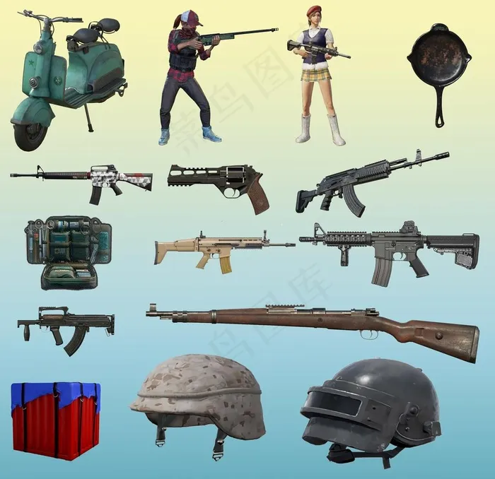 刺激战场图片(2953X2953(DPI:150))psd模版下载