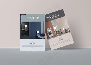 时尚海报样机图片