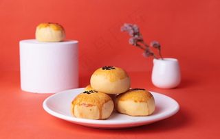 蛋黄酥饼图片