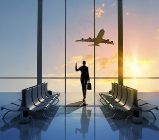 航空商务出差图片