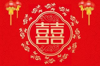 婚庆红色背景图片