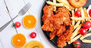 鸡肉鸡腿鸡翅鸡块炸鸡图片