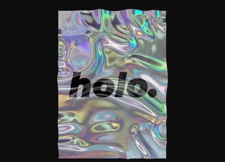 潮流全息铝箔镭射纸张背景图片