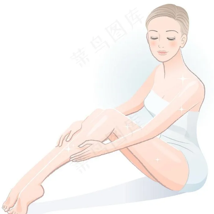 美容美女图片eps,ai矢量模版下载