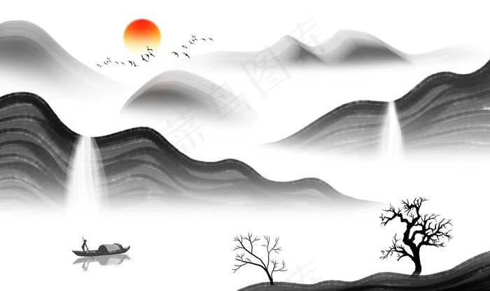 中式背景墙 中式背景素材 背景图片(9071X5669(DPI:72))psd模版下载