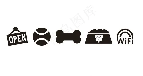 矢量宠物店标识图片
