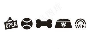 矢量宠物店标识图片